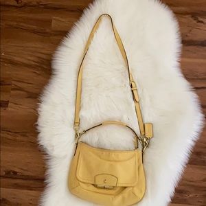 Yellow coach bag